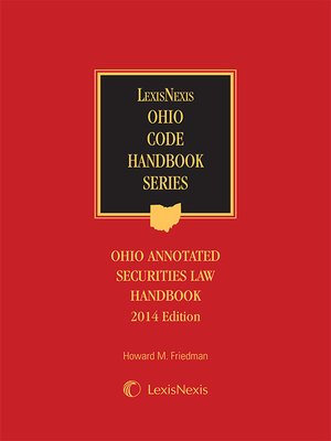 cover image of Anderson's Ohio Annotated Securities Law Handbook